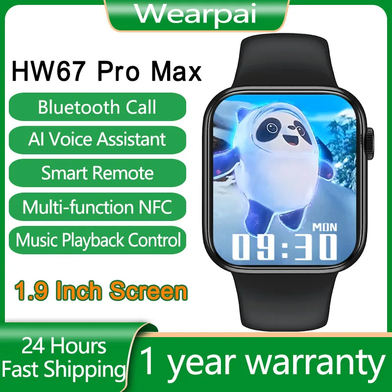 

Smartwatch Smart Watch With NFC HW67 Pro MAX Men Women Bluetooth Call pk Y68 P8 Plus HW22 IWO 14 W46 for xiaomi huawei IOS phone
