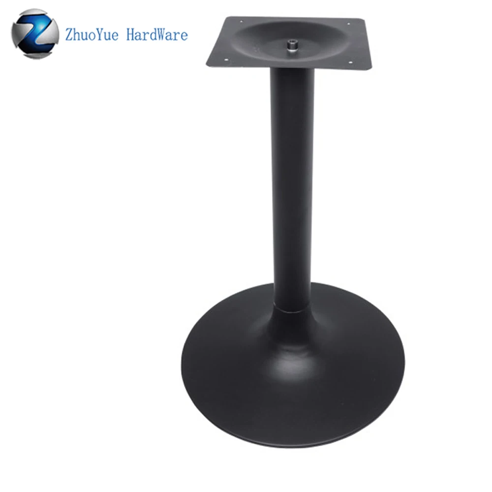 Стол круглый из черного литого алюминия для конференц зала|Мебельные ножки| |