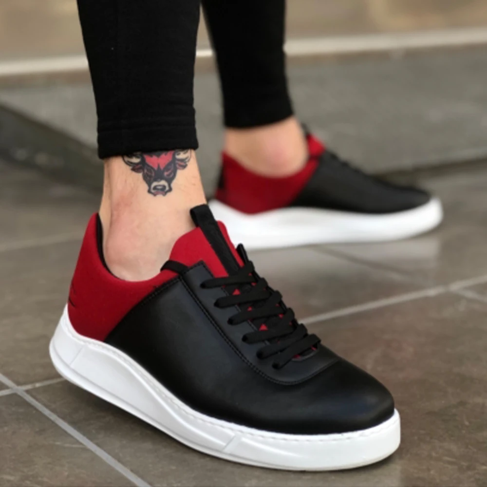 

BA0031 Sneakers Siyah Kırmızı Beyaz Taban Casual Erkek Ayakkabı Yeni Model Ürün Spor Ve Özel Günlerde Giy Türk Malı Ucuz