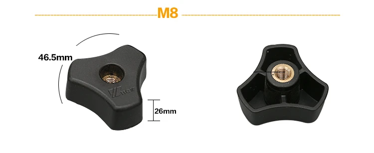 Набор из 20 шт. (10 пар) ручка Star M8 + T nut M8x100 для стандартной образной дорожки