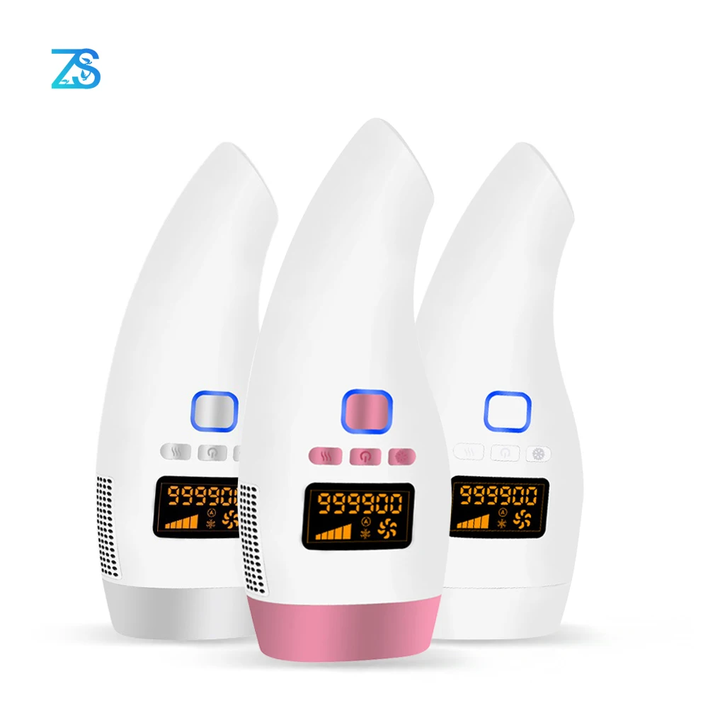 

[ZS] Portable Ice Freezing Point 990000 Pulsed Light Professional Painless Laser For Hair Removal Permanent IPL Flash Epilator