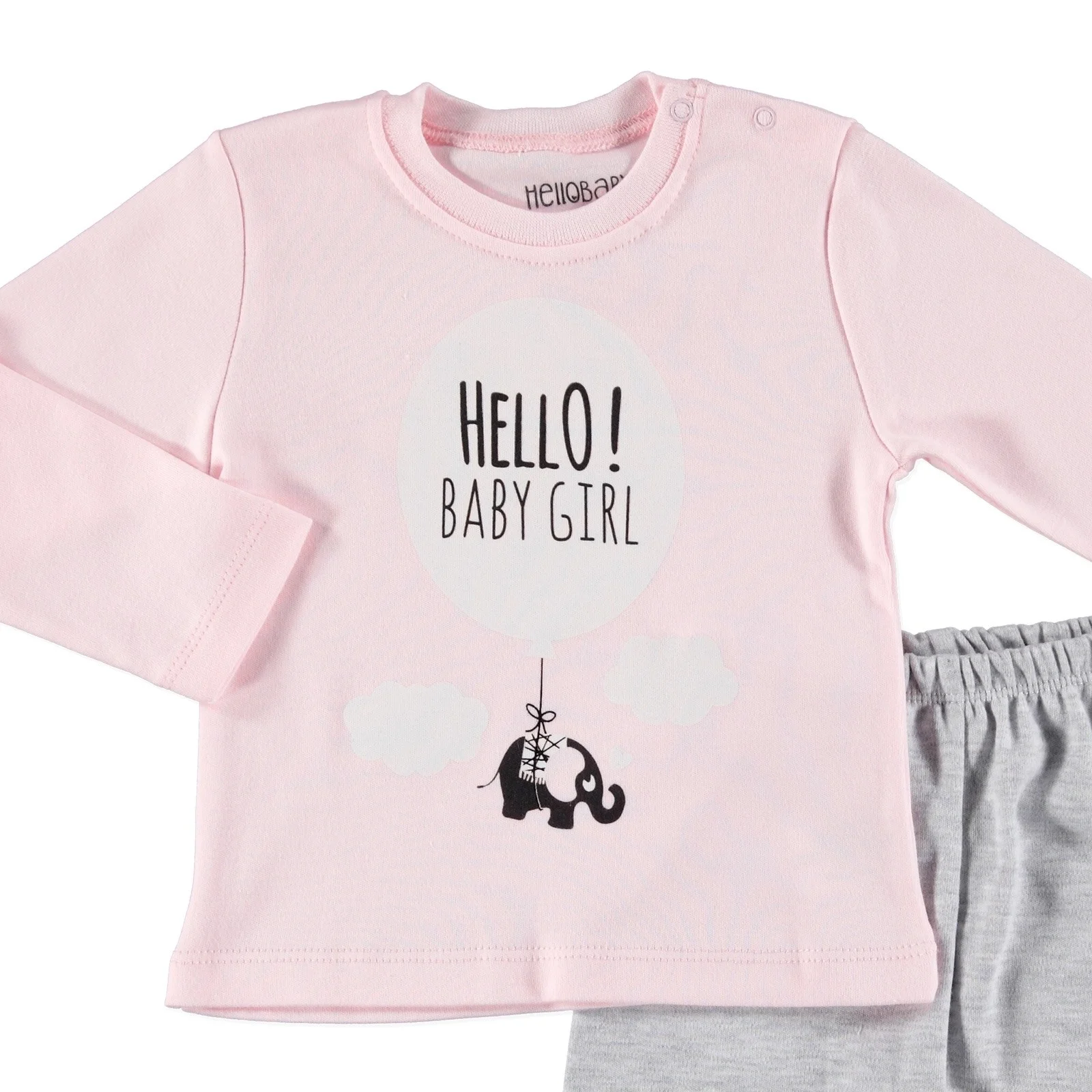 Ebebek HelloBaby/пижамный комплект с длинными рукавами |