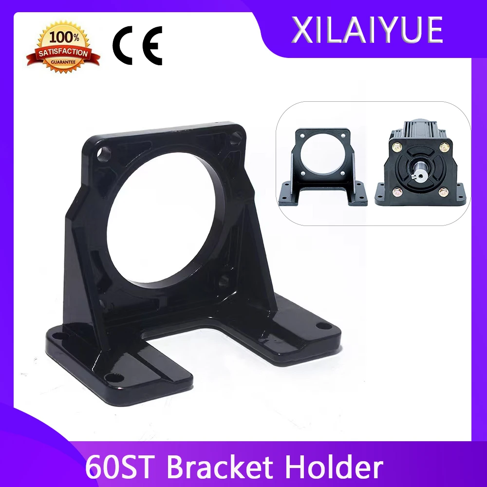 

CNC Parts 60ST Mounting Servo Motor Horizontal Bracket Holder fitted for DIY AC 60st M00630/M01330/M01930 servomotor