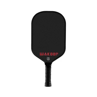 wakdop 3k carbon fiber surface pickleball paddle single pack pickle racket with honeycomb core light weight best control