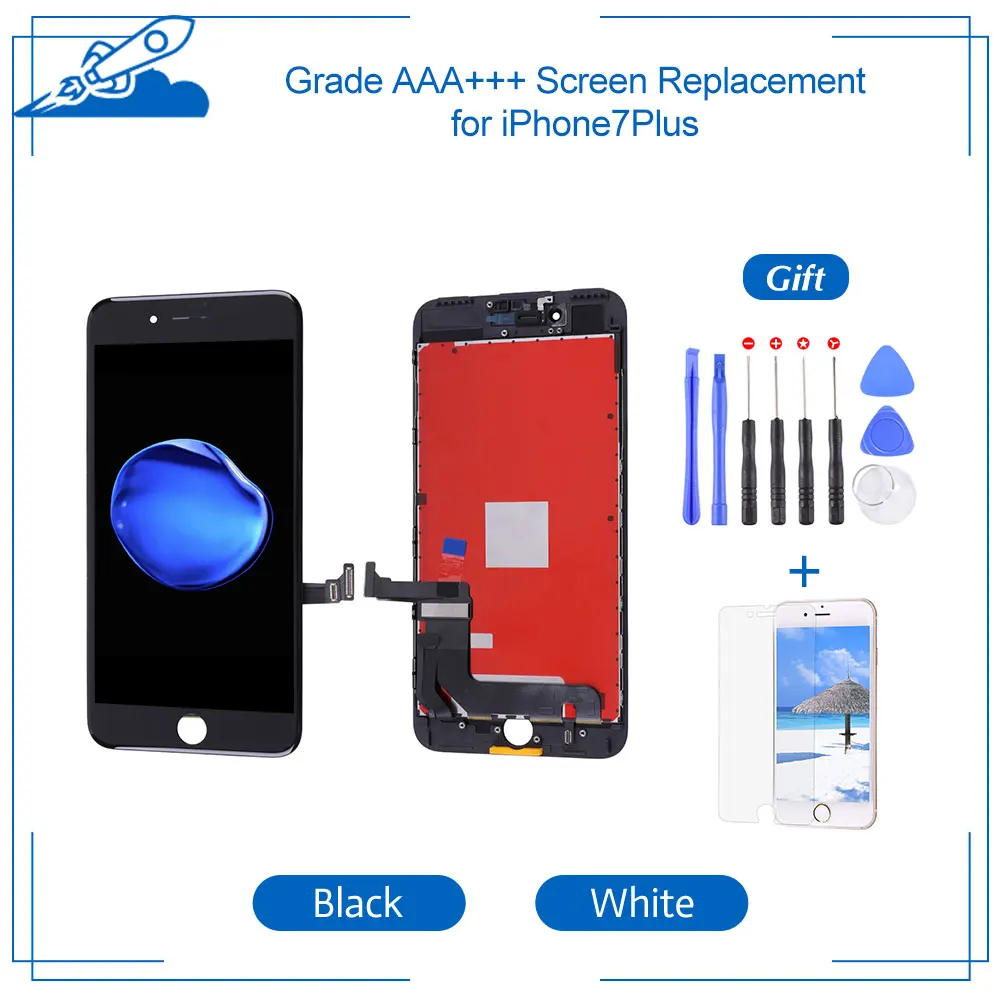 ЖК-дисплей с сенсорным экраном и дигитайзером в сборе 5 дюйма для iPhone 7 Plus замена