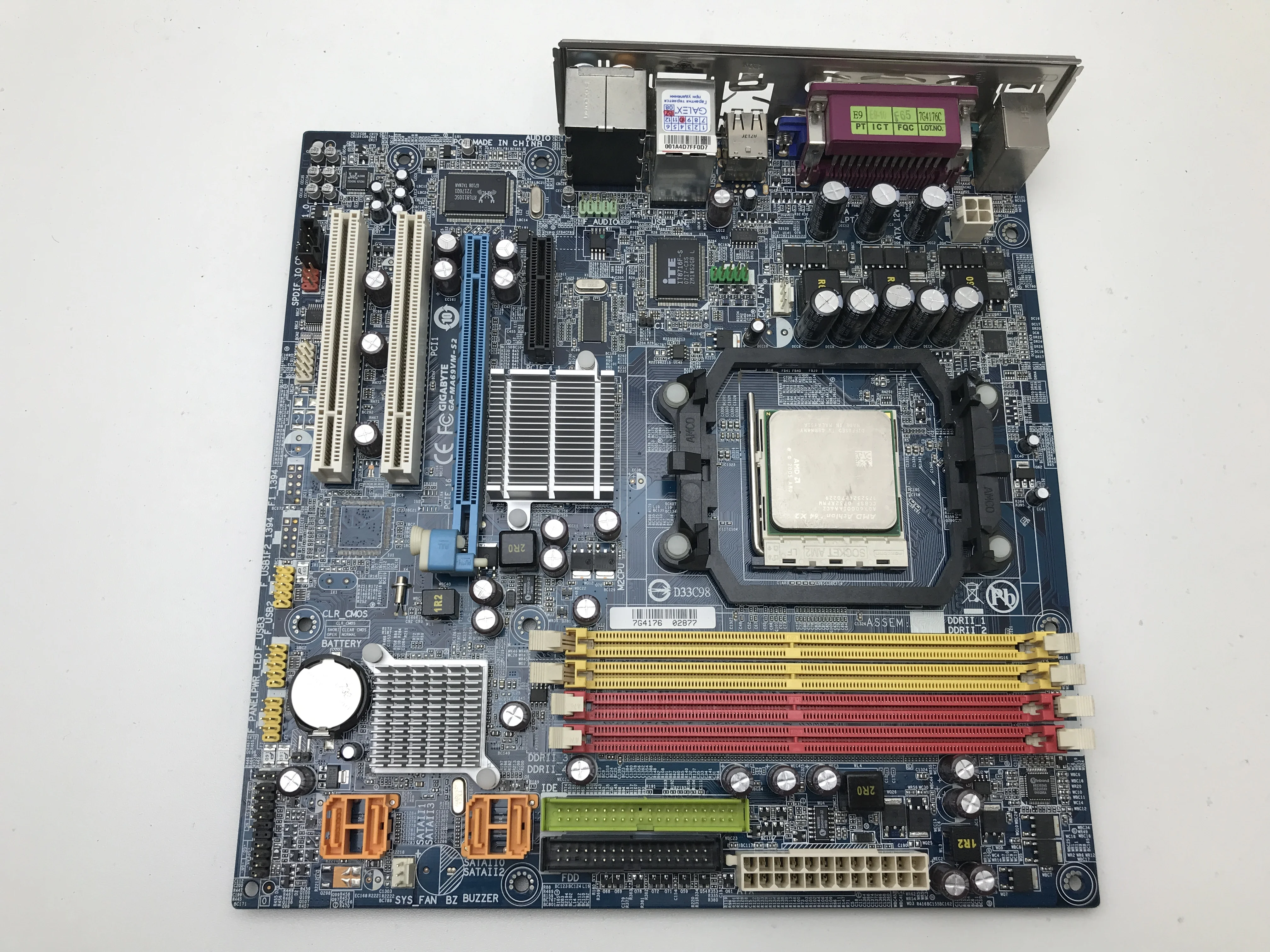 Материнская плата GIGABYTE GA-MA69VM-S2 (rev. 1.0) Socket AM2 +CPU +RAM | Компьютеры и офис
