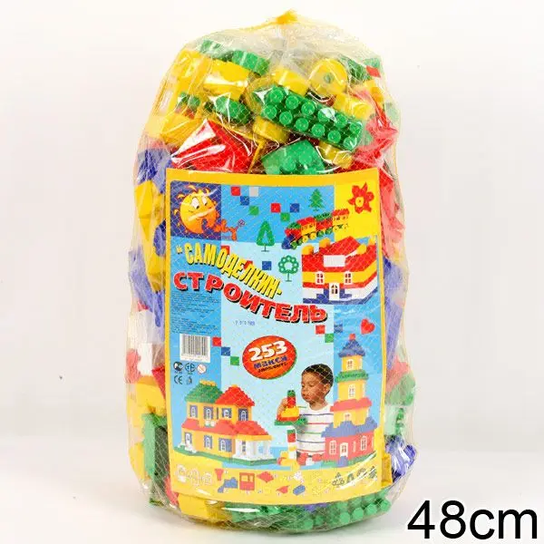 Конструктор &quotСтроитель&quot (Макси 253 элем. в мешке)|Игрушечные кубики| |