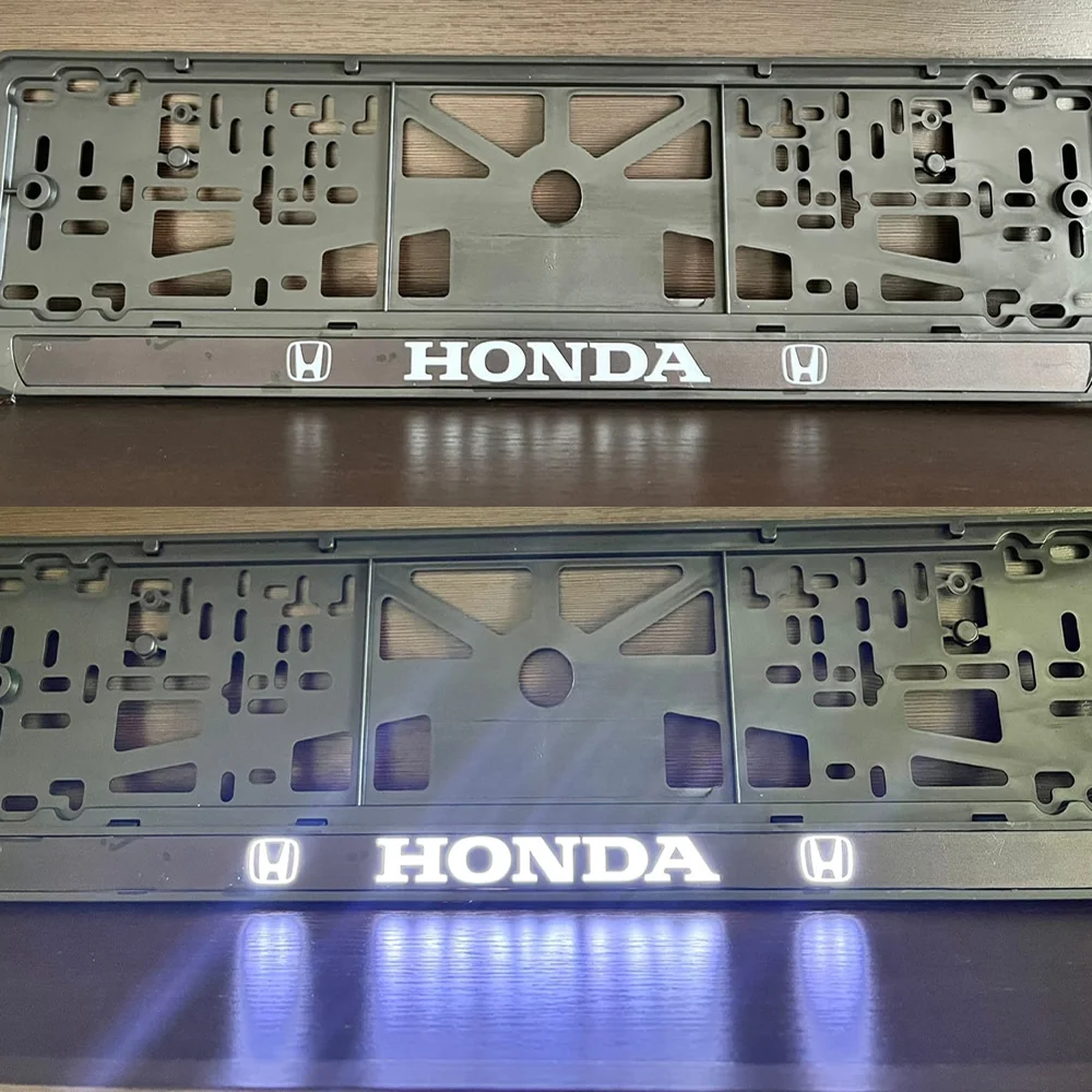 1 шт. LED рамка номерного знака автомобиля с подсветкой логотипа (Honda) | Автомобили и