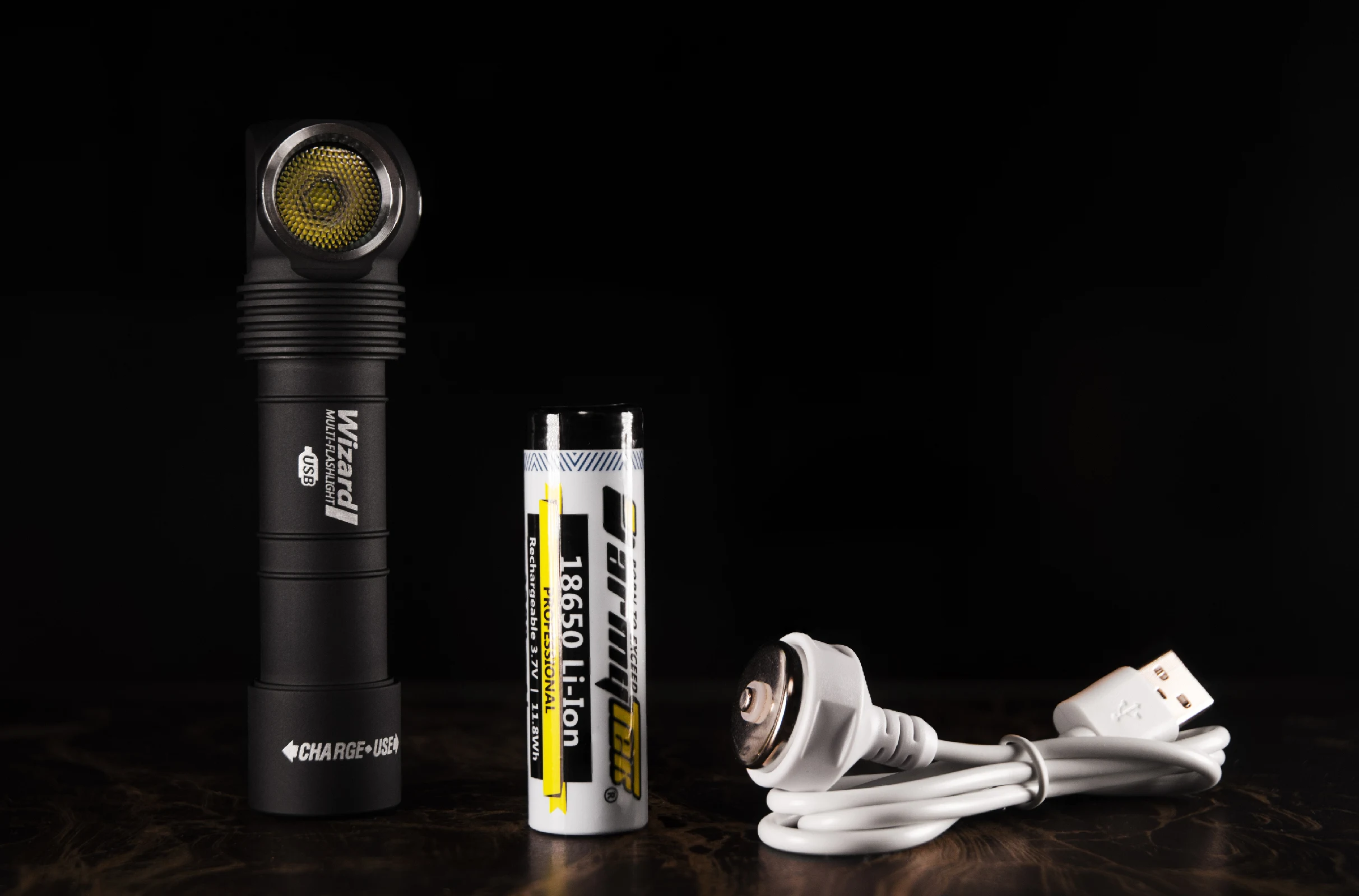 Светодиодный Налобный Фонарь Armytek Wizard v3 XP L LED + Магнитная Зарядка 18650 Li Ion