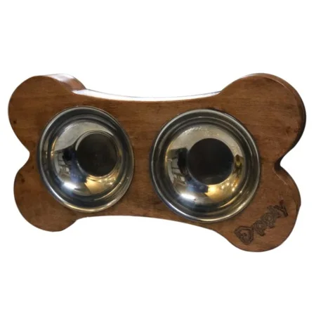 

Flooply 2-Eyed Cat Dog Wood Outdoor Not Overturned Waterproof Infant Food Container bone