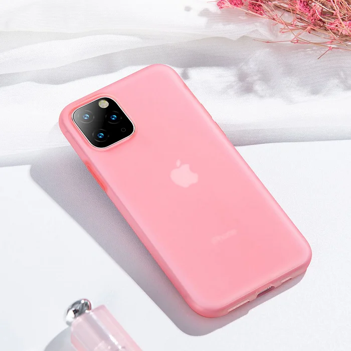 Чехол Baseus Jelly Liquid Silica Gel Protective Case For iPhone 11 Pro Max Transparent Red WIAPIPH65S-GD09 | Мобильные телефоны