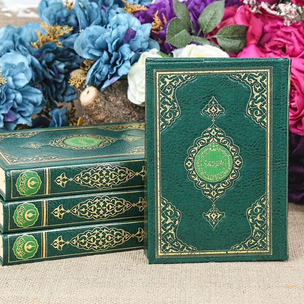 The Holy Quran with Computer Calligraphy Sealed (Mosque Length 24x35 cm) Green  FREE SHİPPİNG