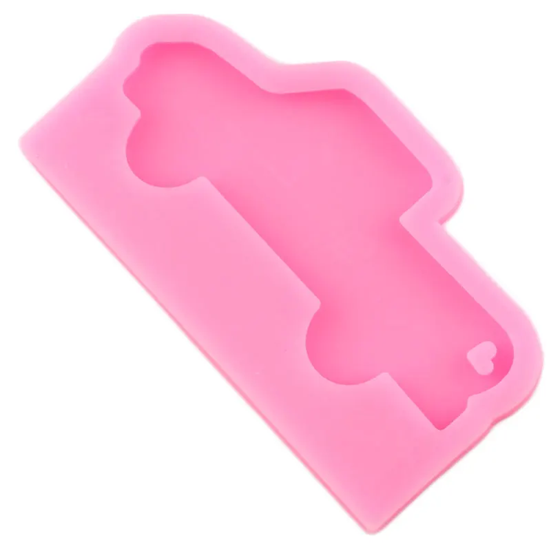 Блестящие Автомобильные силиконовые формы DIY грузовик кольцо для ключей