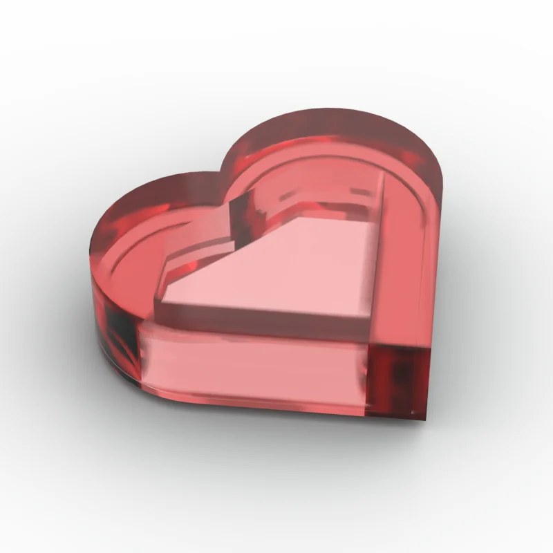 

10PCS Assembles Particles 39739 Round 1 x 1 Heart Shape Mini Bricks Building Blocks DIY Replaceable Parts Toys For Children Gift
