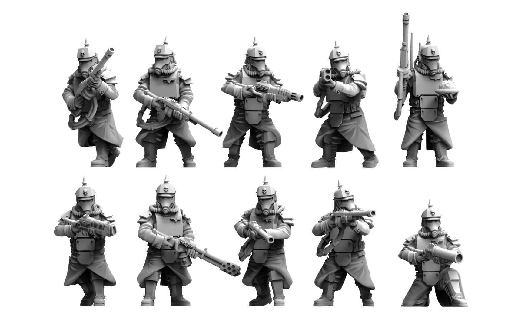 32mm Warhammer40K Death Korps of Krieg Shock Infantry