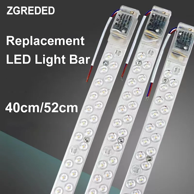 Led Module 220V Bar lamp replacement led For Ceiling Light 40cm 52cm led panel light strip module 3000K 4000K 6000K Super bright