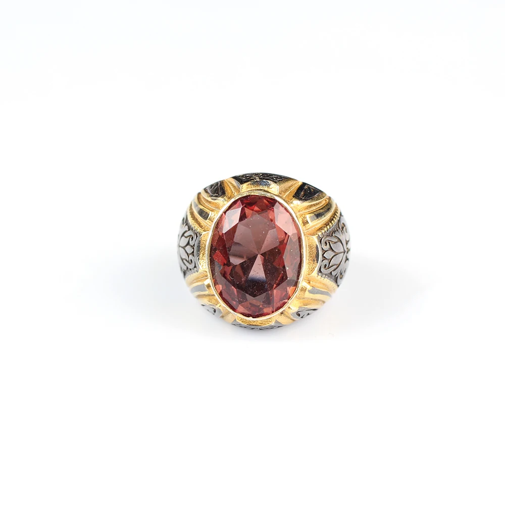 Мужское серебряное кольцо с зултанитом ручной работы, мужское серебряное кольцо 925 пробы, кольцо с зултанитом, Серебряное овальное кольцо с зултанитом ручной работы