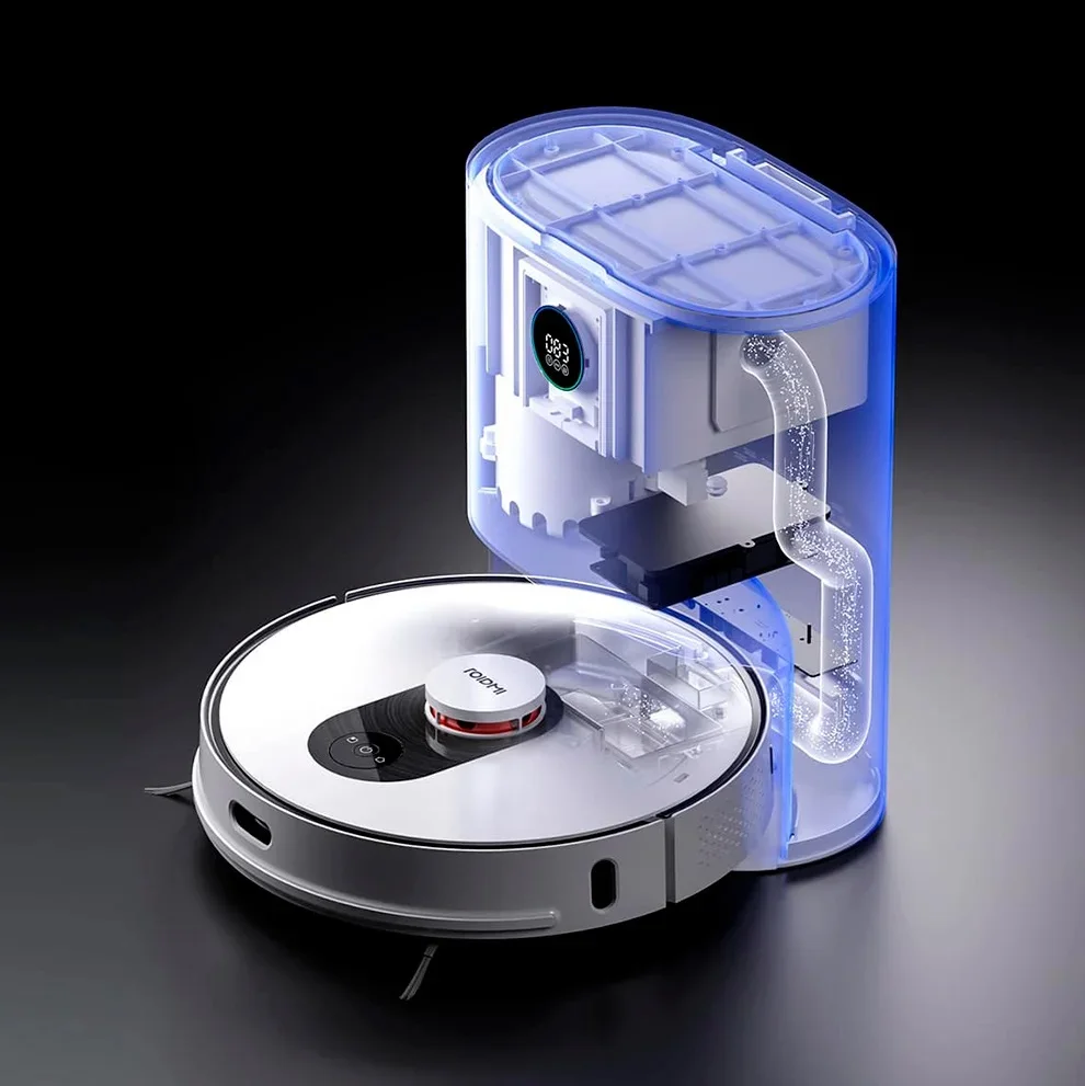 Робот-пылесос с влажной уборкой Xiaomi Roidmi EVE Plus Robot Vacuum and Mop Cleaner базой самоочистки EU |