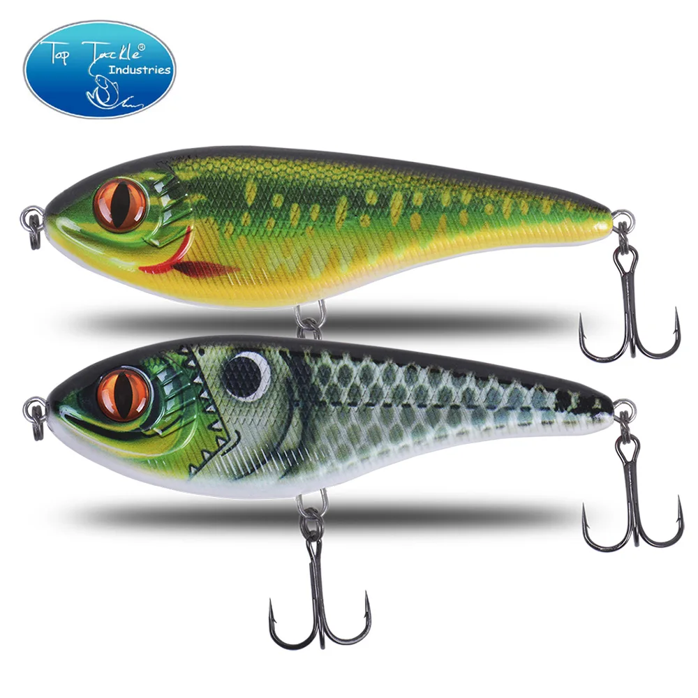 CF lure Slow Sinking Jerkbait 68mm-9g 78mm-15g 90mm-21g 105mm-30g Musky Pike Slider Bass