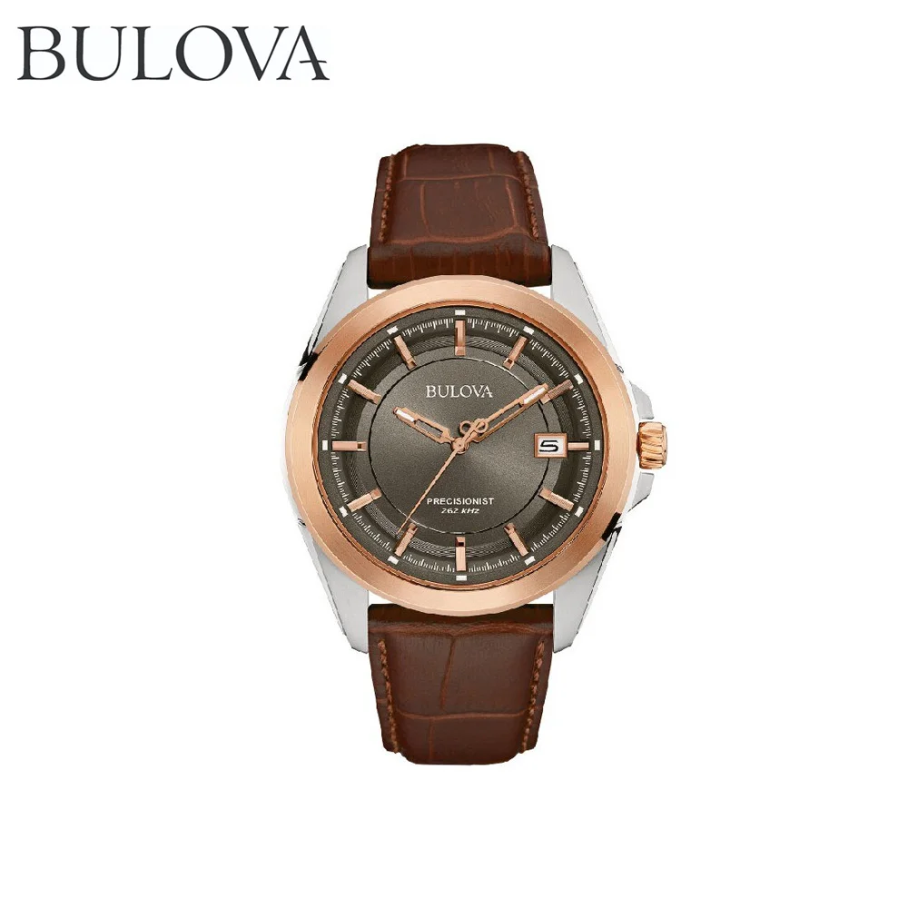 Наручные часы Bulova 98B267 мужские кварцевые на кожаном ремешке|Кварцевые часы| |
