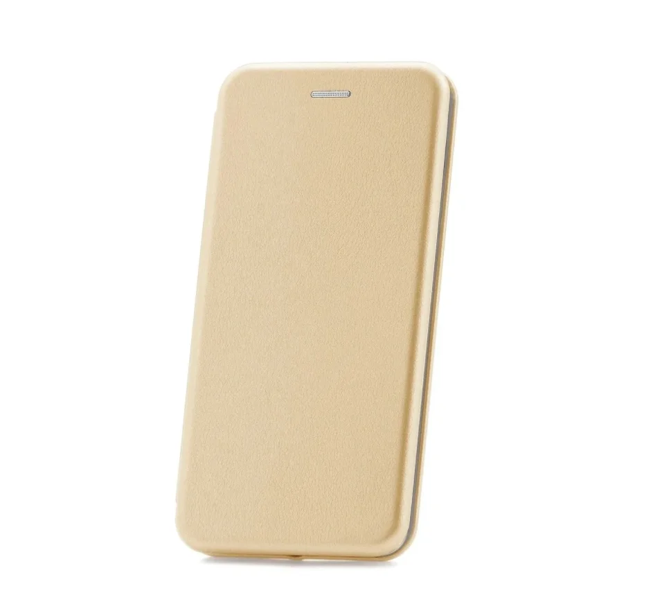 Чехол книжка для Samsung galaxy A72 золотой с магнитным замком подставкой и карманом карт