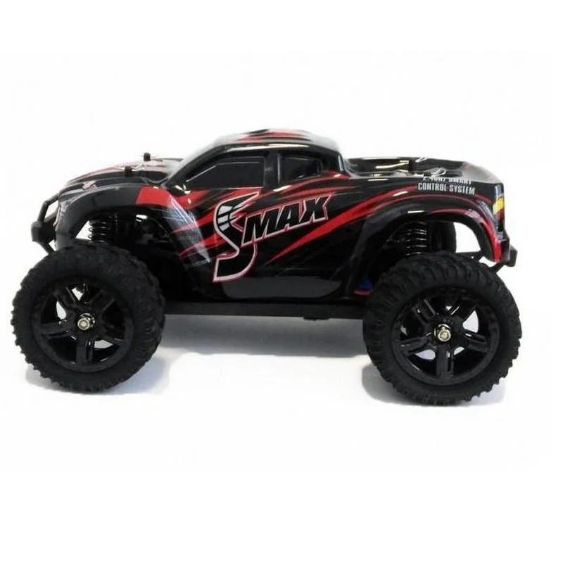 Радиоуправляемый монстр Remo Hobby SMAX (синий красный) 4WD 2.4G 1/16 RTR артикул 1631 | Игрушки и
