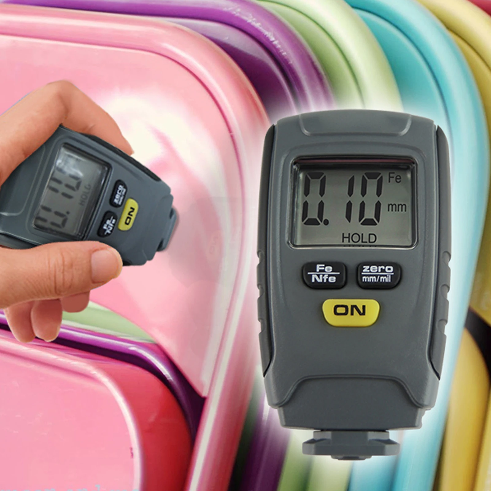 Цифровой толщиномер для лакокрасочного покрытия толщиной 1 25 мм 4 шт.|gauge meter|gauge