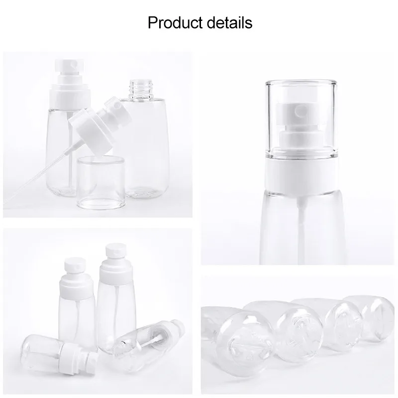 Bottle for cosmetic Transparent and 10 PCS Portable Rechargeable plastic Fine mist perfume spray bottle Vapor |