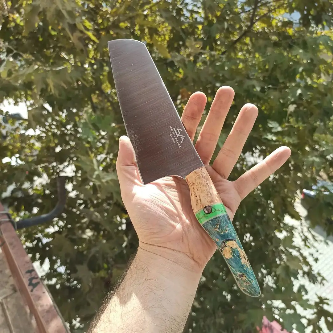 

Personalized Chef Knife AEB-L Steel Stabilized Maple Handle Custom Chef Knife Special Cooking Knife