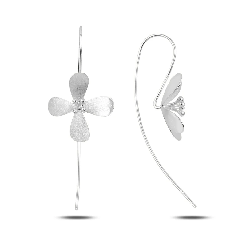 

Silver 925 Sterling Sterling Jasmine flower Earrings