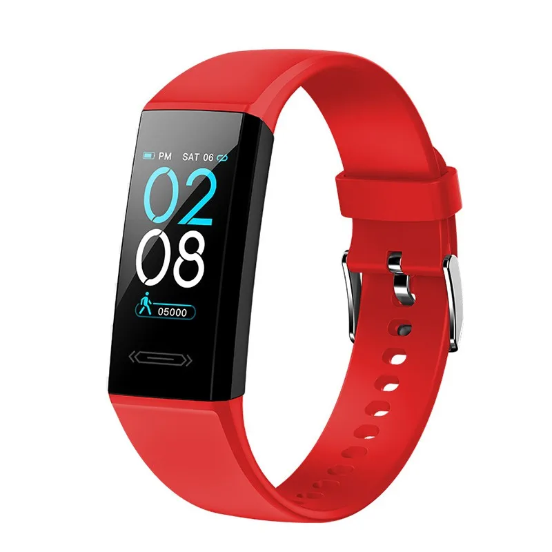 Color Screen Fitness Smart Band Heart Rate Infrared Temperature Monitor Waterproof Bracelet Bluetooth 5.0 Health Wristband | Электроника