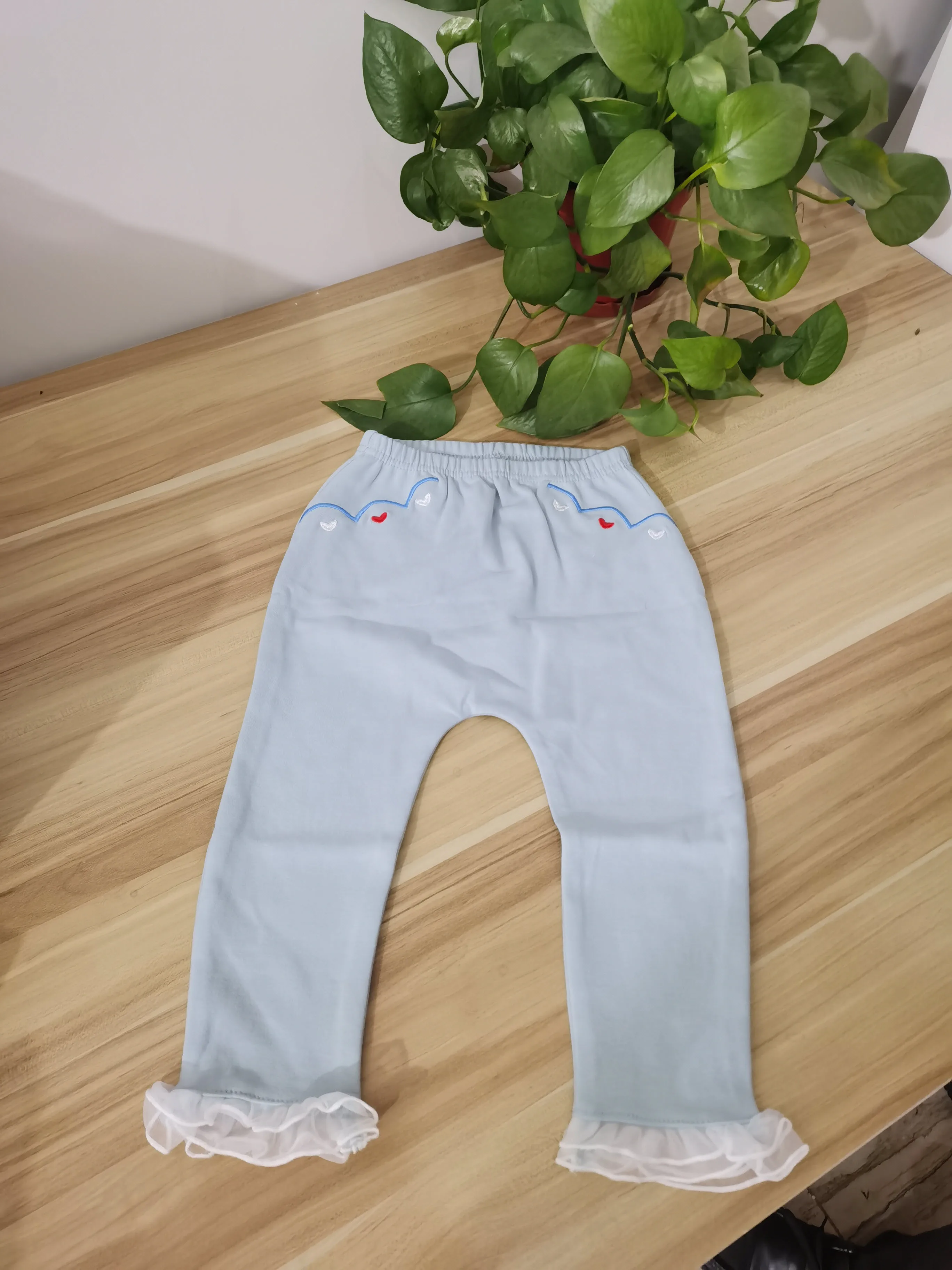 

Lace edge and heart pants