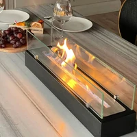 es concept black mega table top decorative bio ethanol fireplaces stylish coolest aesthetic look showy home accessory quality content
