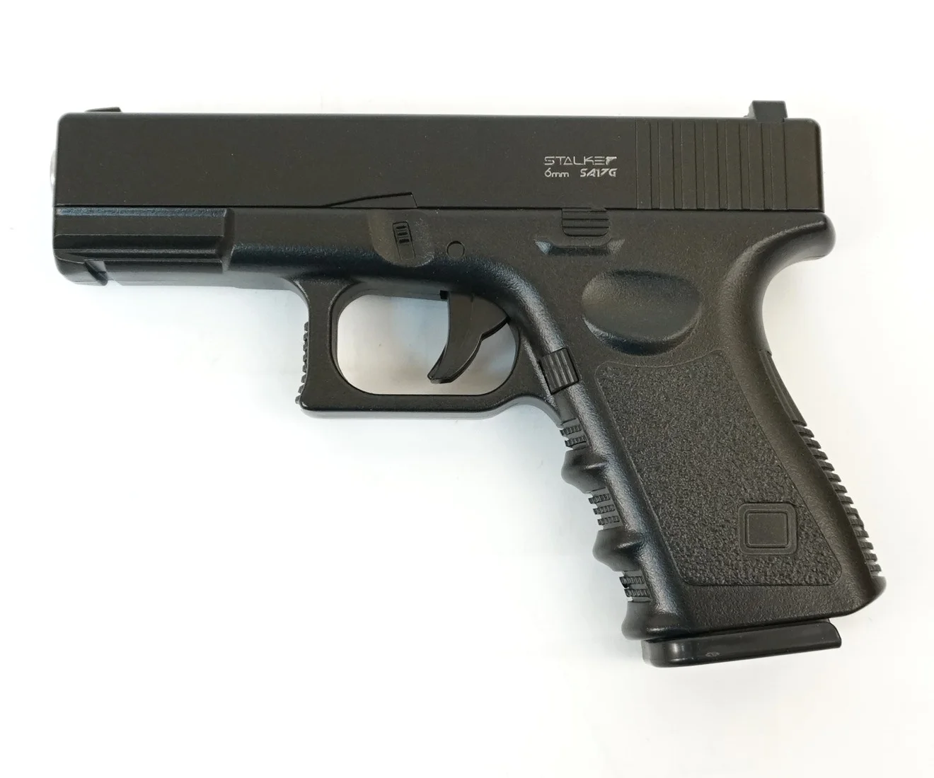 Пистолет пневматический спринговый Stalker SA17G Spring (аналог Glock 17) мет.корпус магазин
