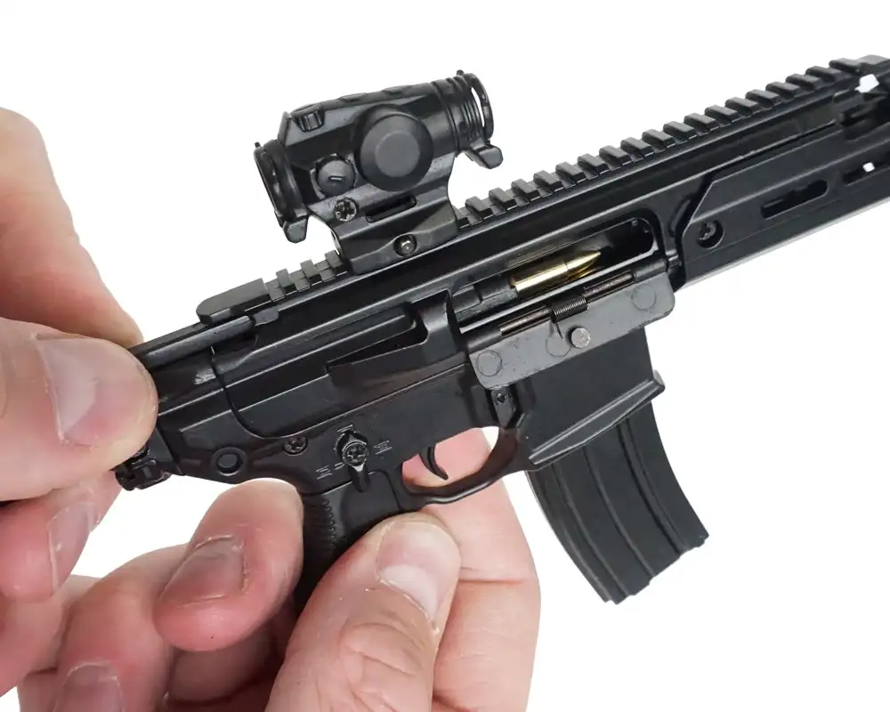 Miniature SIG MCX RattlerTactical scale 1:4 children toy gun PUBG GRAY |