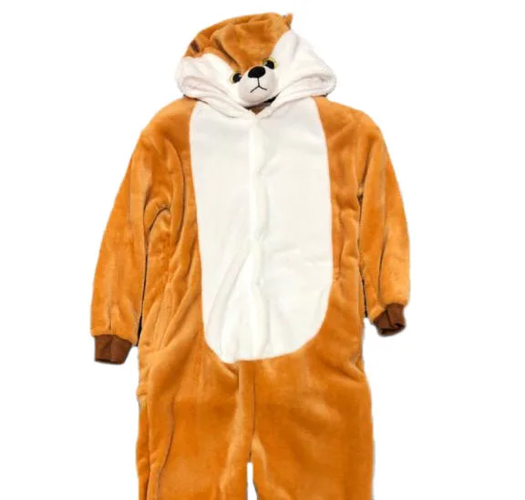 Флис 3D кигуруми унисекс разные животные теплый пижамный комплект для сна |