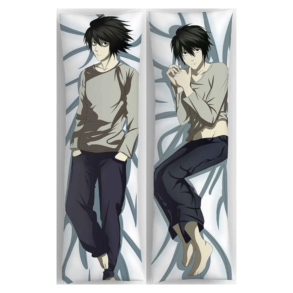 Дакимакура комплект подушка + наволочка аниме Тетрадь смерти Death Note двусторонняя