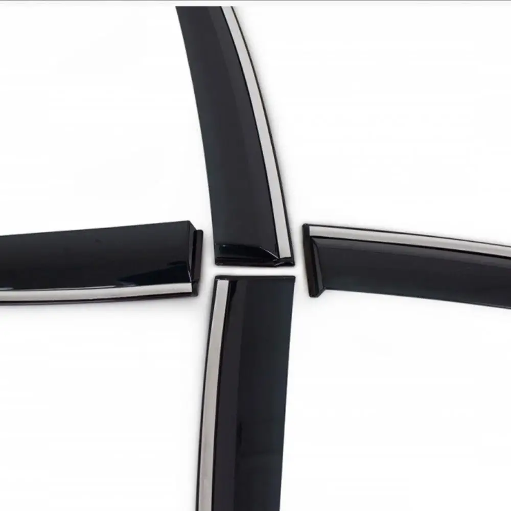 Для Fiat Linea ветровым щитком хром дождь окна Козырьки 2007 2008 2009 2010 2011 2012 2013 2014 2015 2016 2017