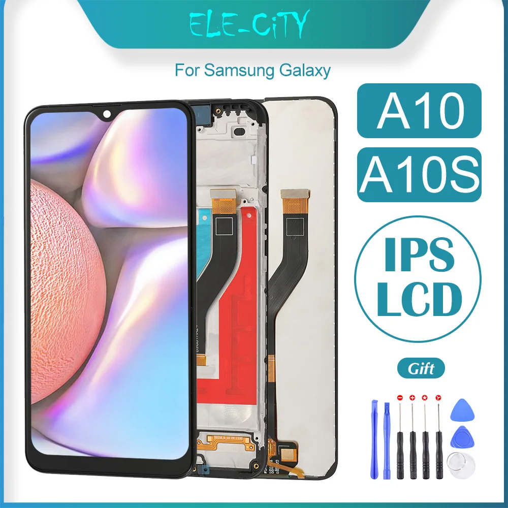 

OEM 6.2'' For Samsung Galaxy A10 A10s IPS LCD Touch Screen Display With Digitizer Frame Assembly Replacement No Dead Pixel New
