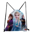 Портативный рюкзак Disney Холодное сердце, сумка для хранения для девочек с мультипликационным рисунком, маленькие школьные портфели, экологически чистые многоразовые карманы для обуви, оптовая продажа