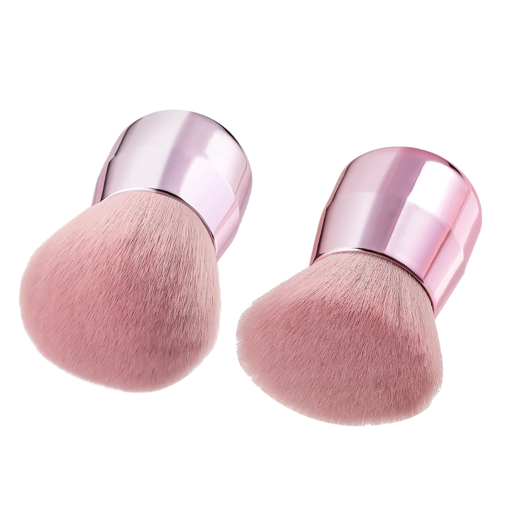 Профессиональная розовая Кисть для макияжа лица/тела/щек кабуки мягкая и