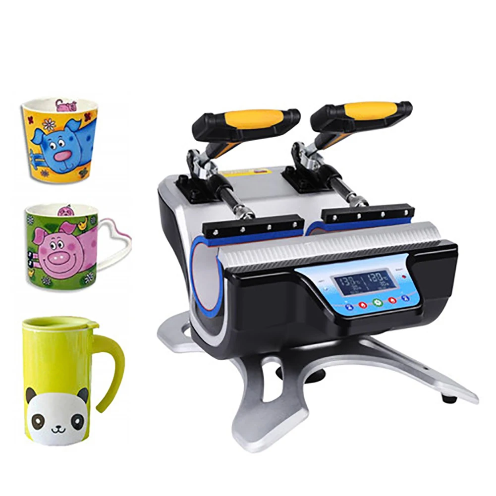 220V ST 210 двойные станции термокомпрессор для печатания на чашке Пресс