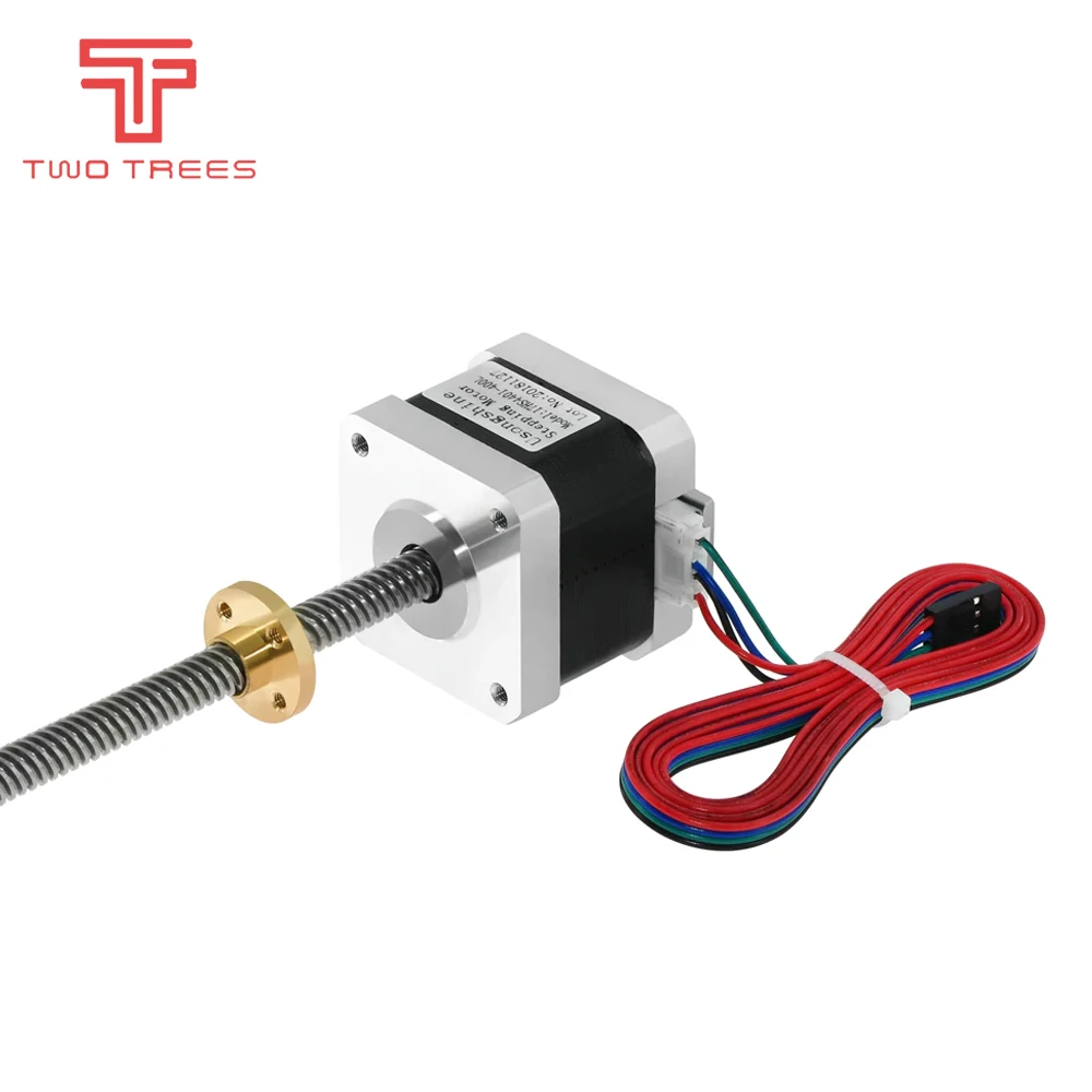 nema17 17hs4401l 17hs4401s stepper motor 1 5a with 4pin cable t8 lead screw 300mm nut for cnc z axis linear 3d printers parts free global shipping