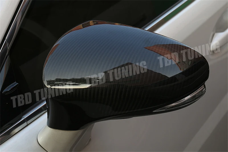 Для Lexus IS is200 is250 is300 is300h ES es250 es330h es350 CT ct200h GS RC RCF 2011- настоящие засушенные карбоновое Зеркало Обложка