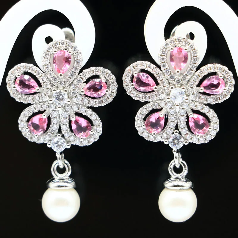 

Женские свадебные серебряные серьги, 30x23 мм