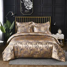 Europeu jacquard capa de edredão 3 pçs corte floral padrão conjunto cama de luxo casa têxtil colcha na cama completa dupla king size (4)