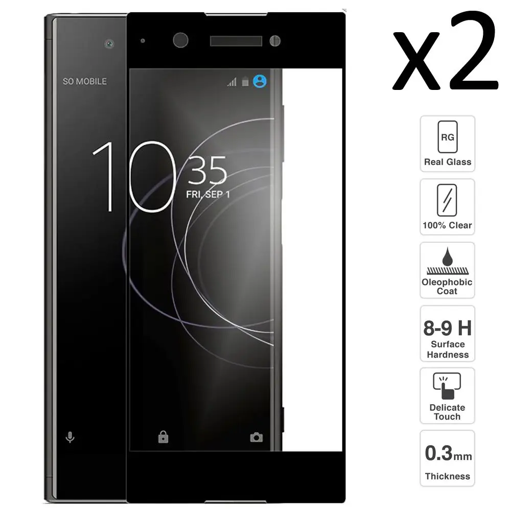 Sony Xperia XA1 Plus комплект из 2 предметов прозрачная защита экрана t|Защитные стёкла и