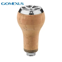 gomexus new cork fishing reel handle knob power rocker knob 27 38mm for shimano stradic ci4 stella daiwa reel hande