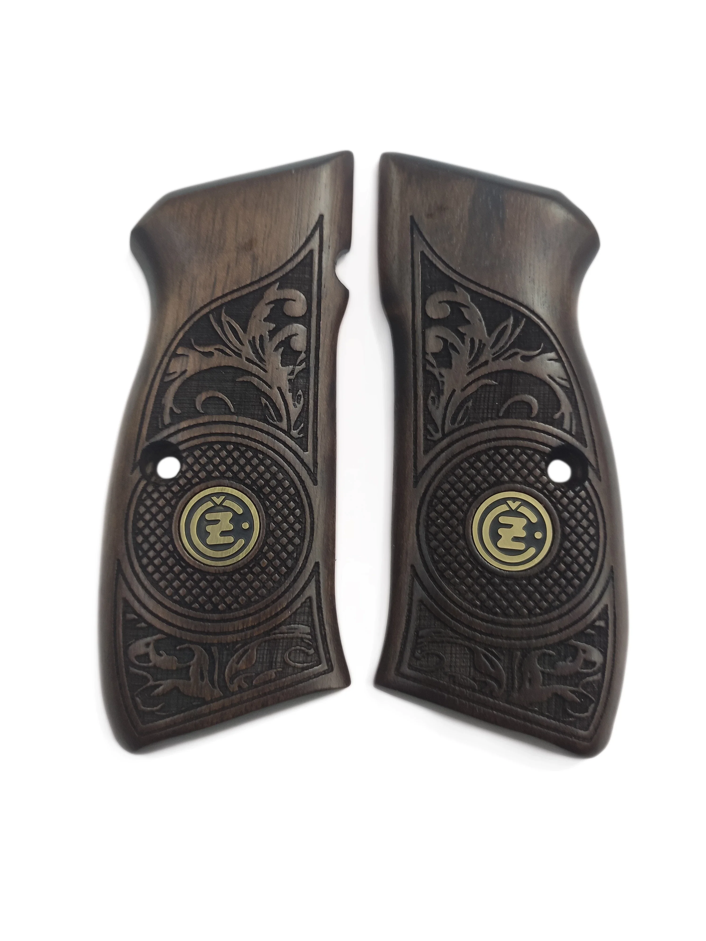 Ручка и чехол для CZ-75 на заказ Лазерная резка древесины инкрустацией Цанги Gun