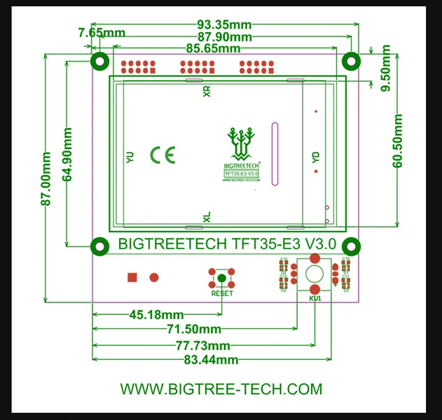 Дисплей сенсорный 32 бит Bigtreetech TFT35 V3.0 | Компьютеры и офис